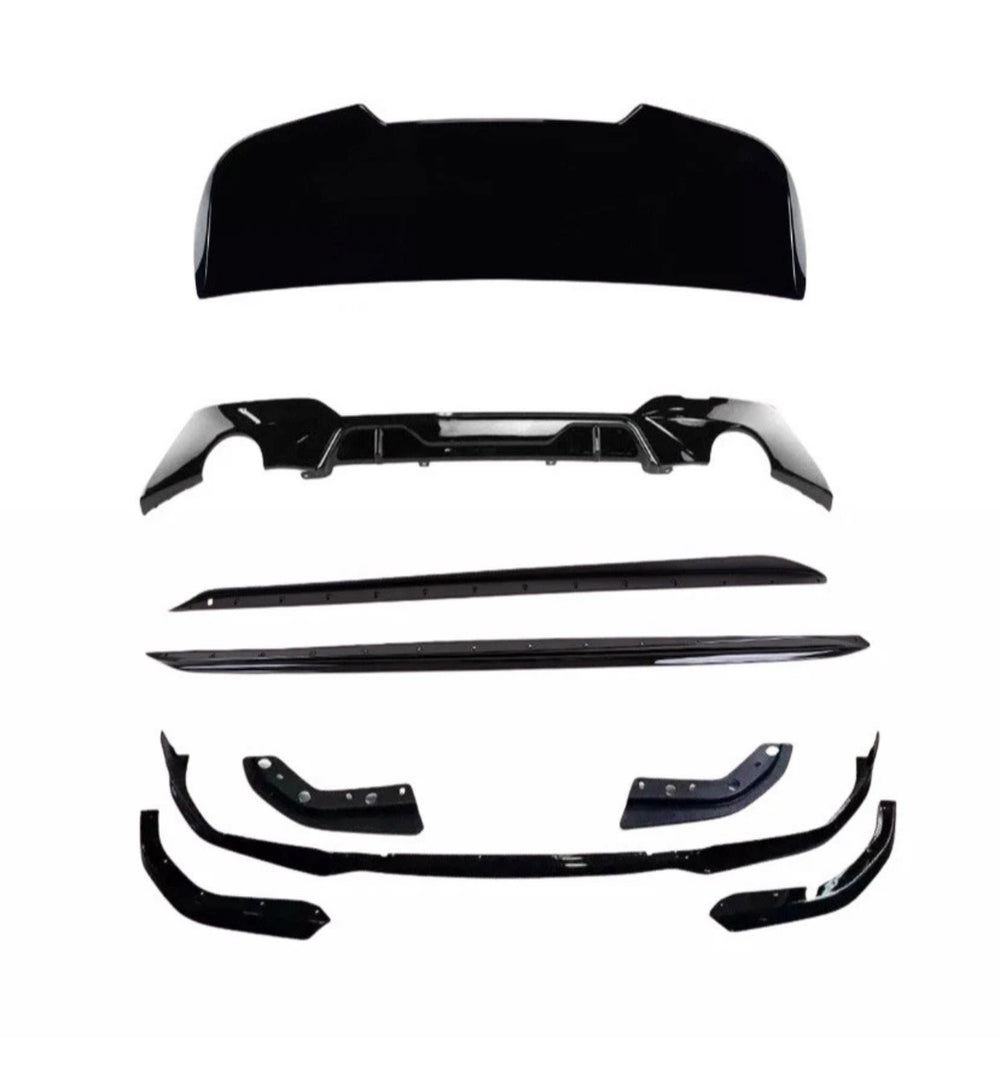 BMW G21 3 SERIES TOURING ESTATE SPLITTER REAR DIFFUSER MP BODY KIT BODYKIT GLOSS BLACK