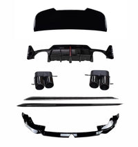 Load image into Gallery viewer, BMW G21 LCI 3 SERIES TOURING ESTATE BODY KIT SPLITTER REAR QUAD LED DIFFUSER MP FULL ROOF
