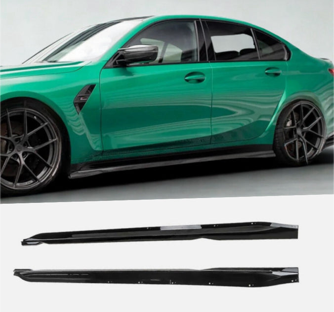 BMW G80 M3 G81 Touring Gloss Side Skirt Extension Lip Abs Extensions M ...