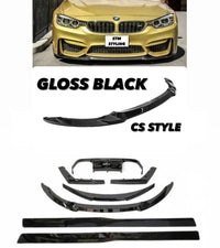 Load image into Gallery viewer, BMW M3 M4 F80 F82 F83 GLOSS FRONT SPLITTER REAR DIFFUSER SIDE SKIRTS BODY KIT
