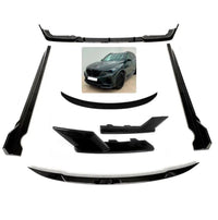 Load image into Gallery viewer, BMW X5M F95 KIT SPLITTER DIFFUSER SIDE SKIRTS SPOILER GLOSS BLACK 2018+
