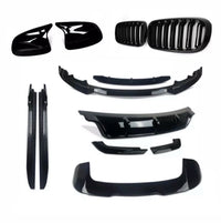 Load image into Gallery viewer, BMW X5 F15 KIT SPLITTER DIFFUSER SIDE SKIRTS SPOILER GLOSS BLACK GRILLES MIRRORS
