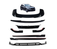 Load image into Gallery viewer, BMW X5 G05 BLACK BODY KIT GLOSS BLACK SPLITTER DIFFUSER STM ROOF SPOILER ABS
