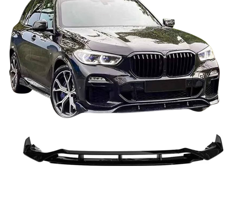 BMW X5 G05 M PERFORMANCE FRONT SPLITTER KIT SPOILER LIP GLOSS BLACK 2019-23