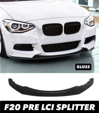 Load image into Gallery viewer, Bmw f20 pre lci front splitter gloss black
