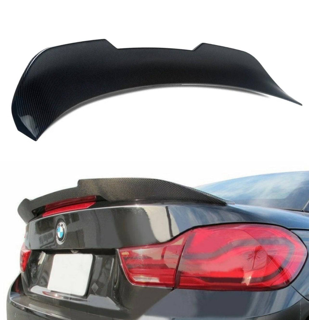 BMW Boot Spoiler- High Kick - Fits BMW F33 F83 - M4 Style - Carbon Look