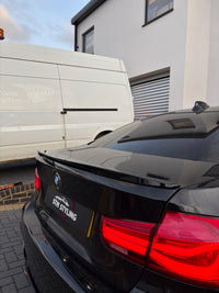 Load image into Gallery viewer, BMW 3 Series F30 Body Kit Mp Gloss Black Singe Exit Diffuser - STM STYLING 
