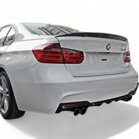 Load image into Gallery viewer, Carbon BMW F30 F80 Boot spoiler 4 door M3 M Performance 3 Series with 3M tape
