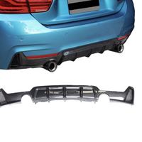 Load image into Gallery viewer, Carbon performance rear diffuser for BMW 4 Series F32 F33 F36 M Sport dual exit
