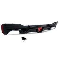 Load image into Gallery viewer, BMW 5 Series G30 M Sport Gloss Black Rear Valance Diffuser Quad Exit LED 18-20 - STM STYLING 
