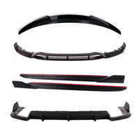 Load image into Gallery viewer, BMW X6 F16 GLOSS BLACK BODYKIT BODY KIT FRONT SPLITTER LIP REAR DIFFUSER SPOILER - STM STYLING 
