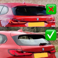 Load image into Gallery viewer, BMW F70 1 SERIES FLAT ROOF SPOILER REAR LIP GLOSS BLACK - STM STYLING 
