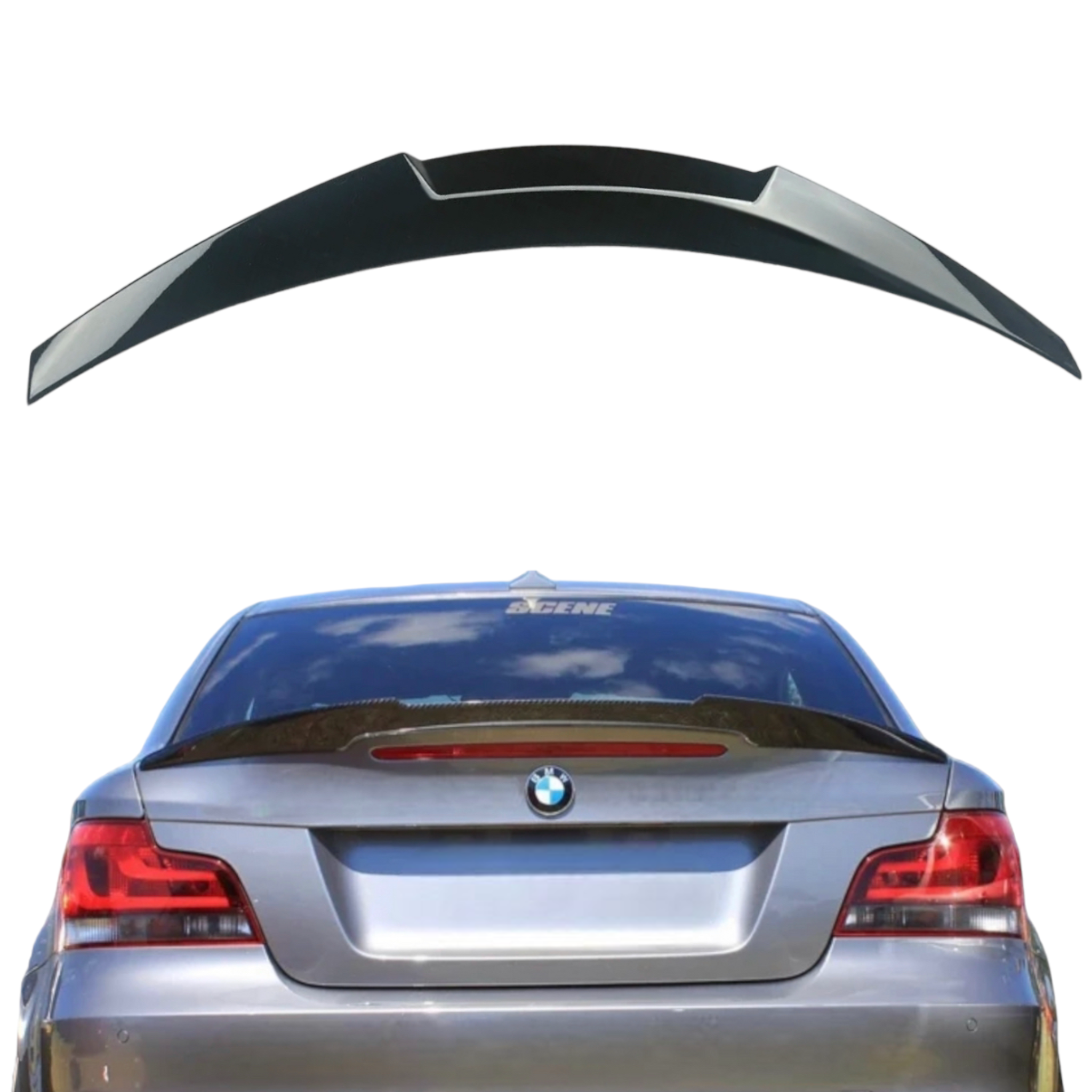 spoiler spoiler black varnished BMW 1 Series E82 coupe