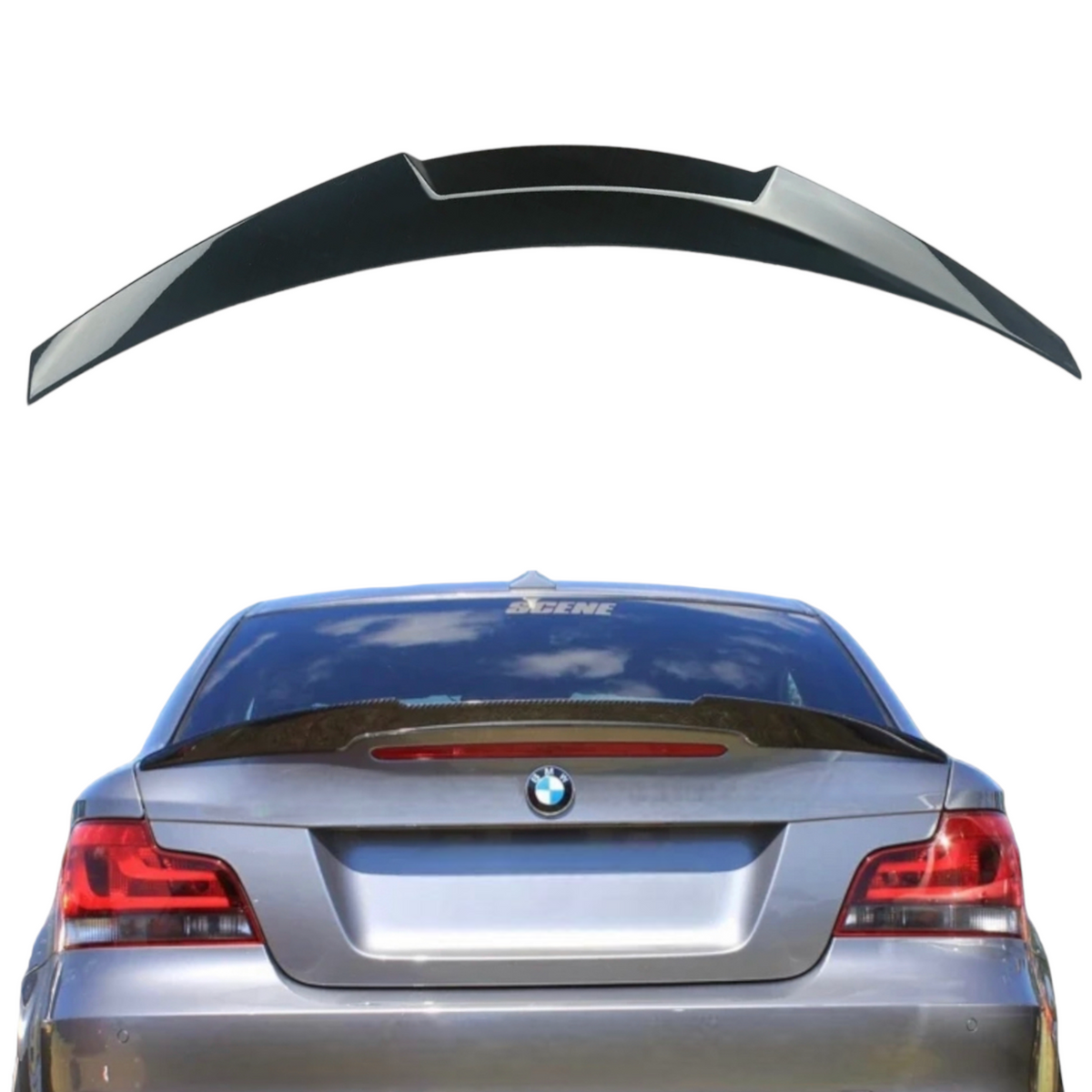 Car Boot Spoiler - Fits BMW E82 1 Series - M4 Style - Gloss Black