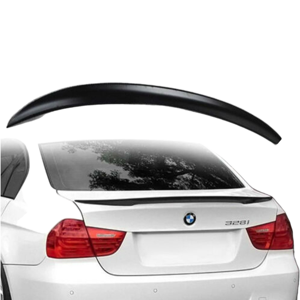 Car Boot Spoiler - Fits BMW E90 M3 3 Series - High kick - Black
