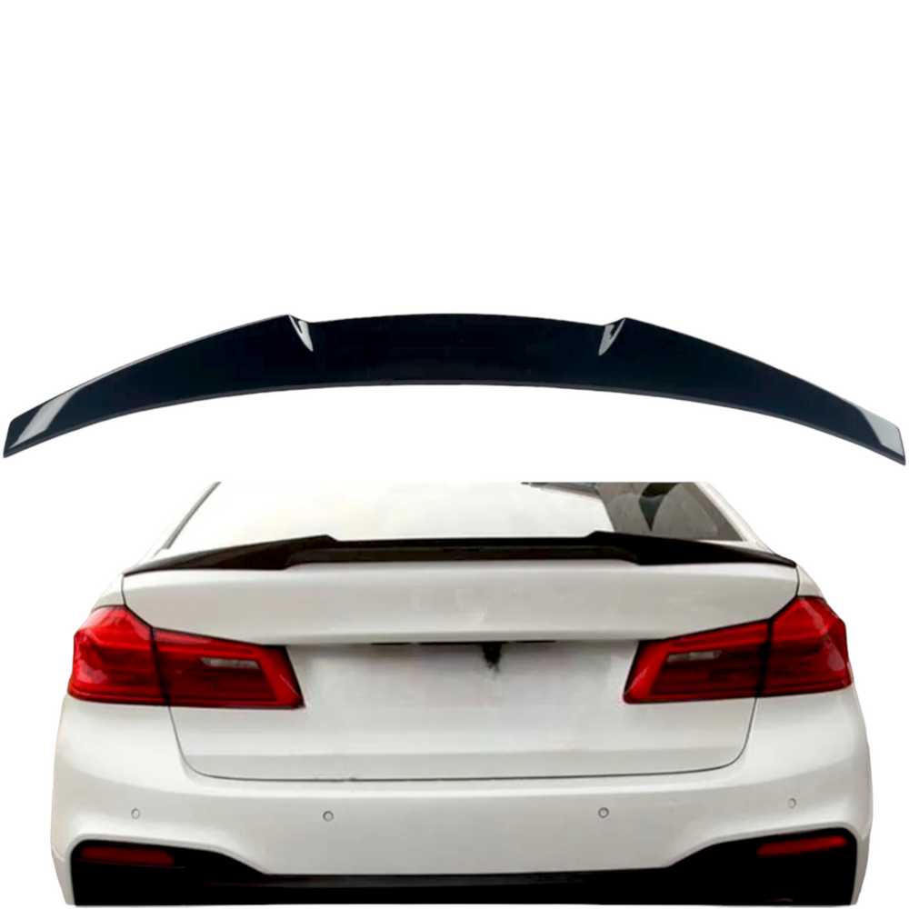 Car Boot Spoiler - Fits BMW G30 F90 M5 5 Series - V Style - ABS - Gloss Black