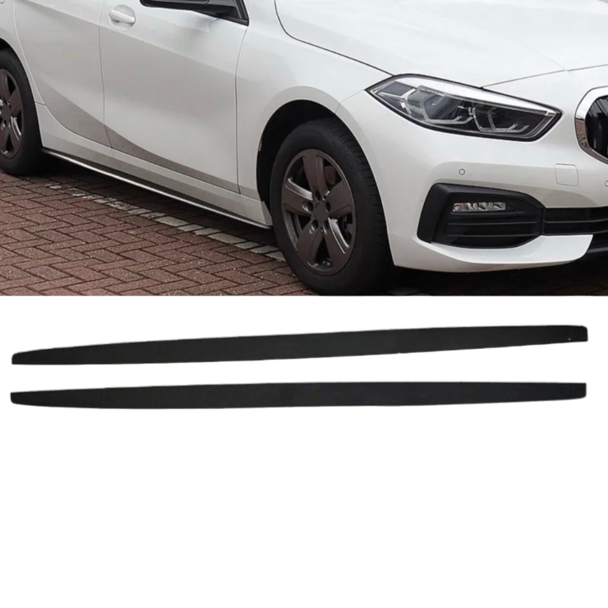 Car Roof Spoiler - V Style - Fits BMW E82 - 1 Series - Carbon Look