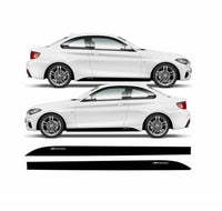 Load image into Gallery viewer, Car Side Extension Blades - Fits BMW F22 F23 2 Series M Sport - ABS - Satin Black
