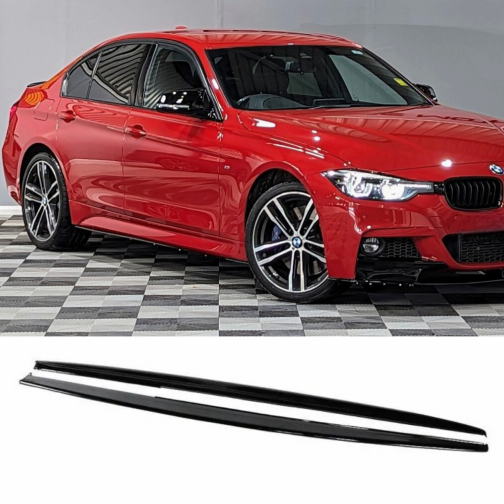 Car Side Extension Blades - Fits BMW F30 F31 3 Series - ABS - Gloss Black