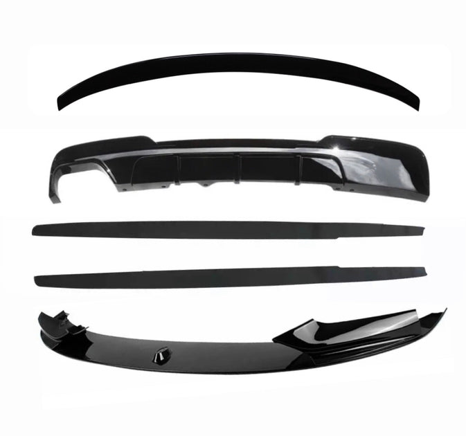 F10 Kit | F10 Splitter | BMW F10 splitter kit 5 series gloss black kit ...