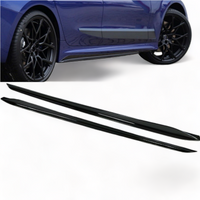 Load image into Gallery viewer, Car Side Skirts Extension Blades -Fits BMW 3 Series G20 - M Performance style - Gloss Black
