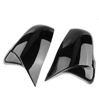 Load image into Gallery viewer, BMW F40 F44 F45 F46 F48 G29 2PCS DOOR WING MIRROR COVERS CAPS GLOSS BLACK ABS - STM STYLING 
