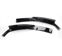 Load image into Gallery viewer, BMW 3 SERIES F30 F31 MP STYLE FRONT LIP SPOILER SPLITTER GLOSS BLACK 2 PIECE - STM STYLING 
