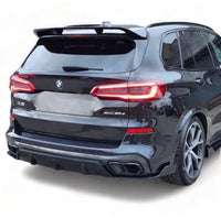 Load image into Gallery viewer, BMW X5 G05 M SPORT GLOSS BLACK REAR BUMPER DIFFUSER SPOILER EXTENSION 2018+
