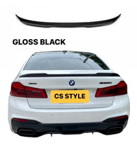 Load image into Gallery viewer, Fits BMW 5 Series G30 M5 F90 Rear Trunk Boot Lip Spoiler CS Style Gloss Black - STM STYLING 
