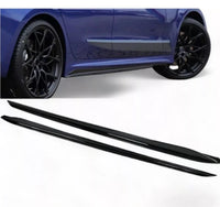 Load image into Gallery viewer, BMW 3 Series G20 G21 Side Extensions Lip Gloss Black Saloon/Estate - STM STYLING 
