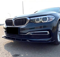 Load image into Gallery viewer, BMW 5 SERIES G30 G31 SE PRE LCI FRONT SPLITTER LIP SPOILER LUXURY GLOSS BLACK - STM STYLING 
