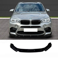 Load image into Gallery viewer, FRONT LIP SPLITTER SPOILER  FOR BMW X5M F85 X6M F86 M SPORT GLOSS BLACK 2014-19
