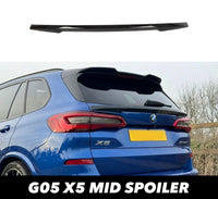 Load image into Gallery viewer, GLOSS BLACK REAR MID WING BOOT SPOILER MP LIP BODY FOR BMW X5 X5M G05 F95 2018+ - STM STYLING 

