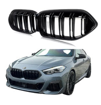 Load image into Gallery viewer, BMW 2 Series F44 Gran Coupe 2020+ Gloss Black Dual Slats Front Kidney Grille Abs - STM STYLING 
