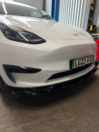 Load image into Gallery viewer, TESLA MODEL Y PRE GLOSS BLACK AERO KIT SPLITTER SPOILER SKIRTS LED DIFFUSER 2018-23

