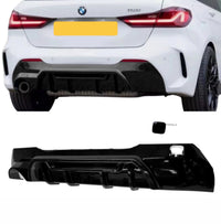 Load image into Gallery viewer, Bmw F40 1 Series Diffuser Gloss Black Single Exit Mp Competition Style - STM STYLING 

