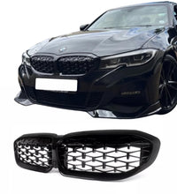 Load image into Gallery viewer, BMW 3 Series G20 G21 Front Kidney Grilles Grills Style Gloss Black 2019-22 - STM STYLING 
