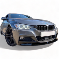 Load image into Gallery viewer, BMW F30 F31 3 Series rear diffuser M sport performance single exhaust matte black
