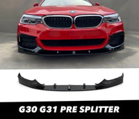 Load image into Gallery viewer, FRONT SPLITTER SPOILER FOR BMW 5 SERIES G30 G31 2017+ M PERFORMANCE GLOSS BLACK - STM STYLING 
