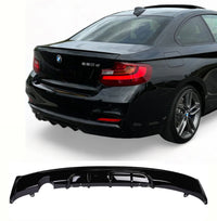 Load image into Gallery viewer, BMW F22 Diffuser Single Exit 2 Series Gloss Black Abs - STM STYLING 

