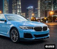 Load image into Gallery viewer, BMW 5 Series G30 G31 LCI M Sport Front Splitter Spoiler Lip Gloss Black Body Kit - STM STYLING 
