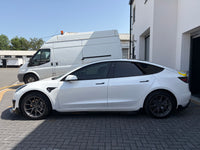 Load image into Gallery viewer, TESLA MODEL 3 GLOSS BLACK AERO KIT SPLITTER SPOILER SKIRTS DIFFUSER 2018-24 PRE LCI 

Kit Includes:
