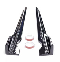 Load image into Gallery viewer, BMW X5M F85 F15 X6M F86 F16 GLOSS BLACK SIDE SKIRT SKIRTS EXTENSION BLADE
