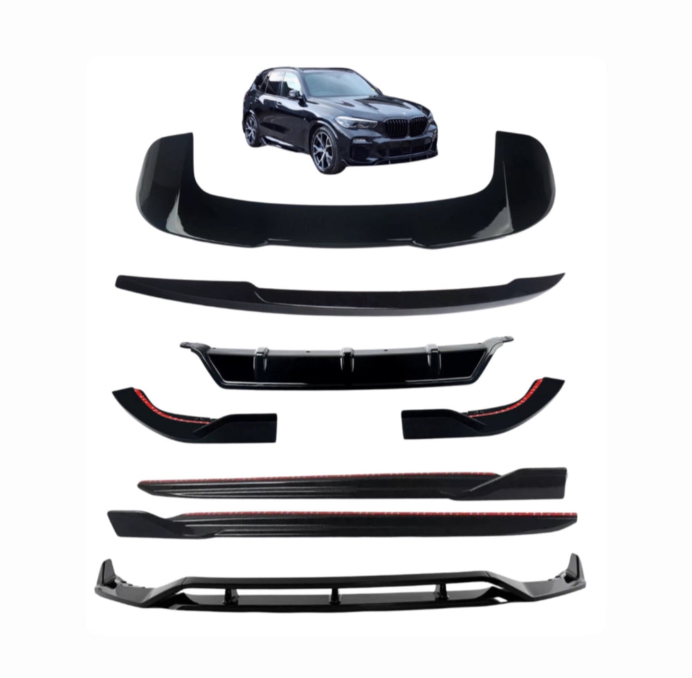 BMW STM G05 X5 Gloss Black Body Kit 2018+ Splitter Spoiler Diffuser - STM STYLING 