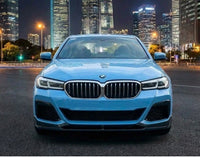 Load image into Gallery viewer, BMW 5 Series G30 G31 LCI M Sport Front Splitter Spoiler Lip Gloss Black Body Kit - STM STYLING 
