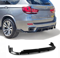 Load image into Gallery viewer, FOR BMW X5 F15 KNIGHT AERO KIT REAR DIFFUSER LIP SPLITTER VALANCE GLOSS  BLACK
