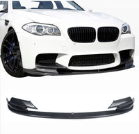 Load image into Gallery viewer, FRONT SPLITTER LIP SPOILER BUMPER FOR BMW 5 SERIES F10 M5 CARBON LOOK 2010-16
