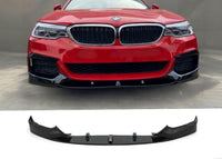 Load image into Gallery viewer, FRONT SPLITTER SPOILER FOR BMW 5 SERIES G30 G31 2017+ M PERFORMANCE GLOSS BLACK
