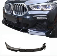 Load image into Gallery viewer, For G06 X6 Pre-LCI 19-22 MP Style Gloss Black Front Splitter Lip Valance M Sport
