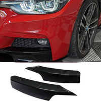 Load image into Gallery viewer, Front Bumper Canards - M Sport - Fits BMW F30 F31 3 Series - Gloss Black

